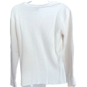 Used Fruit of the Loom White Knit Size M Thermal Top